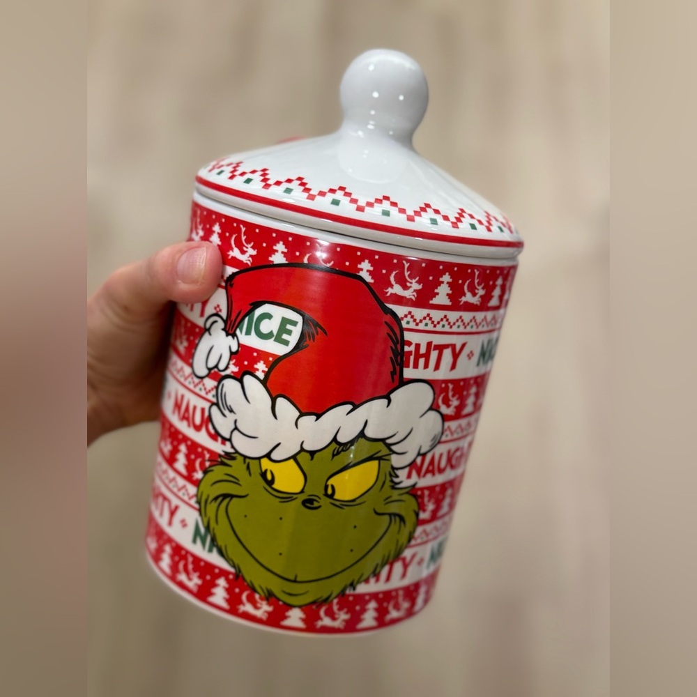 Grinch Christmas Cookie Jar
